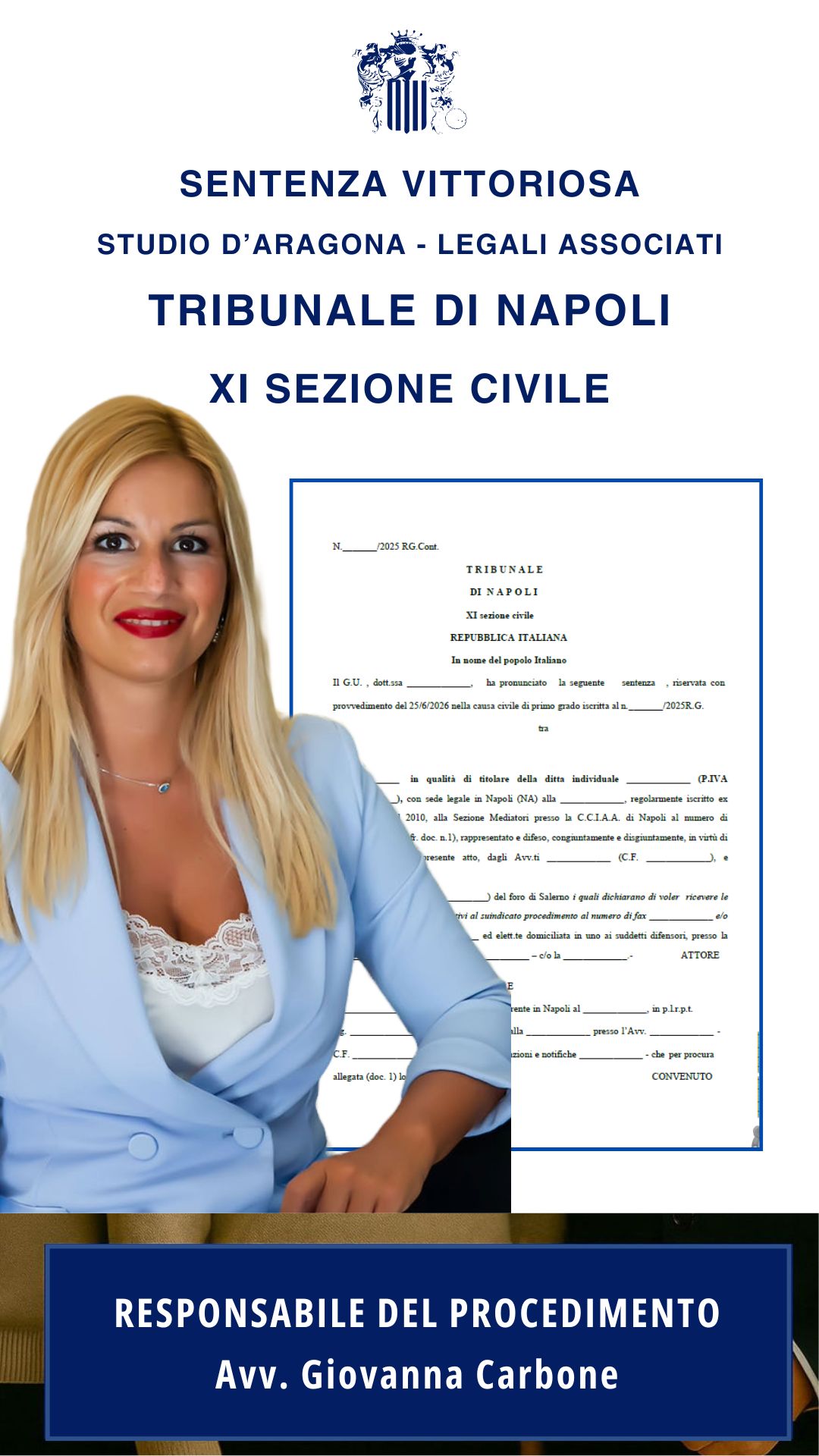 LA PROVVIGIONE SPETTA AL MEDIATORE ANCHE SE L'ACQUISTO AVVIENE TRAMITE PRELAZIONE DEL CONDUTTORE: RICONOSCIUTO IL NESSO CAUSALE DELL'ATTIVITÀ DI MEDIAZIONE - SENTENZA VITTORIOSA STUDIO D'ARAGONA -LEGALI ASSOCAITI - GIUGNO 2026.