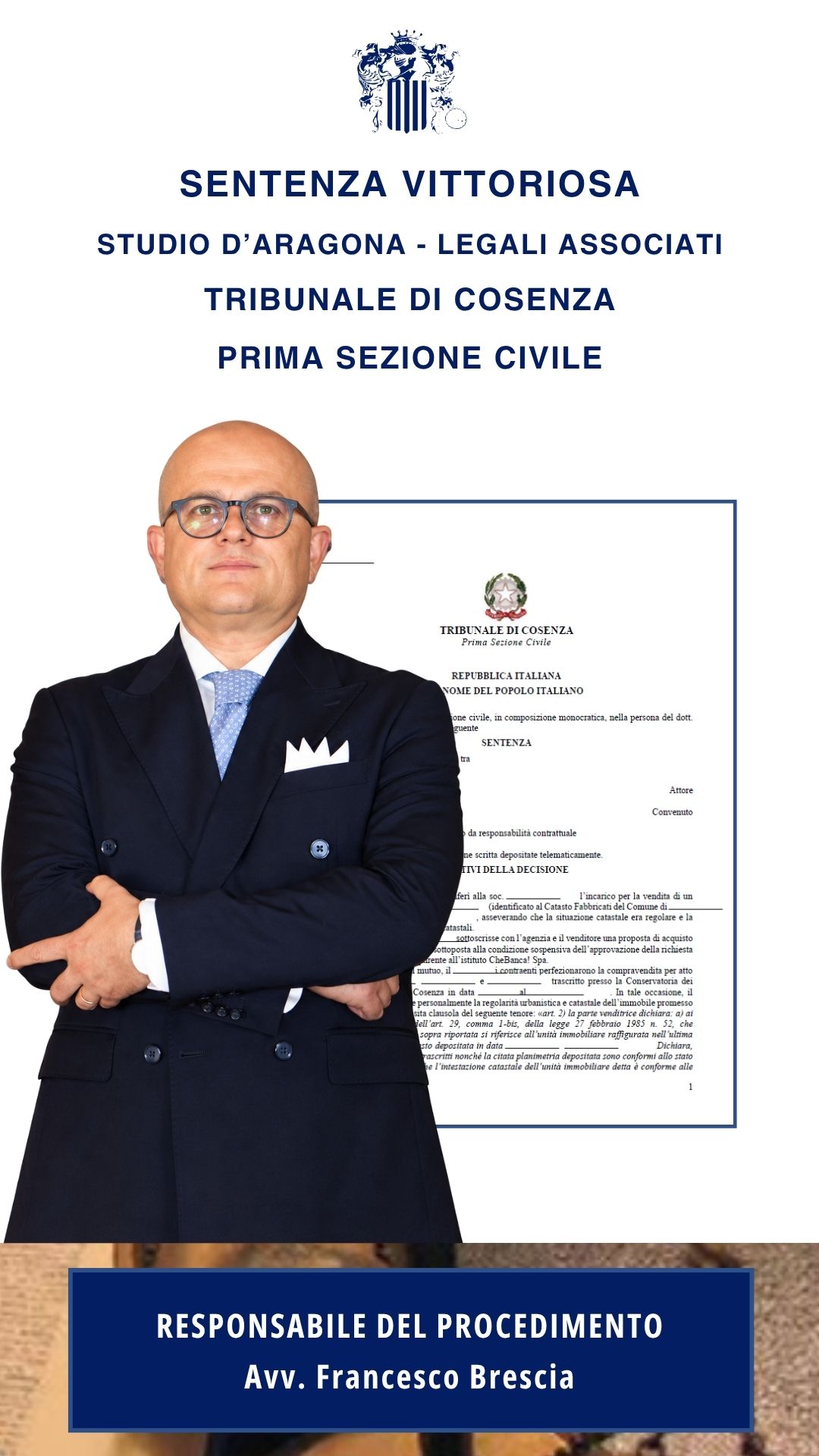 L’AGENTE IMMOBILIARE NON È RESPONSABILE DELLE IRREGOLARITÀ URBANISTICHE DELL’IMMOBILE NON CONOSCIUTE NÉ CONOSCIBILI CON L’ORDINARIA DILIGENZA PROFESSIONALE E, IN ASSENZA DI UNO SPECIFICO INCARICO, NON È TENUTO A SVOLGERE APPROFONDITE INDAGINI TECNICO-GIURIDICHE – SENTENZA VITTORIOSA STUDIO D’ARAGONA – LEGALI ASSOCIATI – SETTEMBRE 2026.