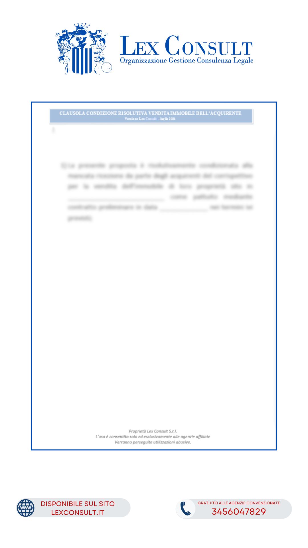 CLAUSOLA PER PROPOSTA DI ACQUISTO IL CONTRATTO PRELIMINARE CON LA QUALE SI CONDIZIONA L’ACQUISTO ALLA VENDITA DELL’IMMOBILE DI PROPRIETÀ DEGLI ACQUIRENTI.